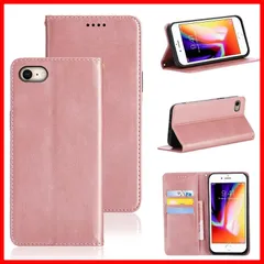 スタンド機能付き 5色 マグネット ケース ケース ケース (適用 耐衝撃 財布型 カード収納 iPhone iPhone PUレザー カバー 7/8/SE2（2020）/SE3（2022）ケース 手帳型 手帳型 用 用 手帳型) iphone7 iphone