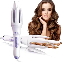 Qizheyibvo 自動ヘアアイロン カール ウェーブ 自動巻き髪 32mm オート コテ モッズヘア 人気 プロ ナノ イオン ケア 海外対応 やけど防止 痛まない(White)