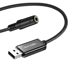【数量限定】サウンドカード サウンドカード Windows、Mac USB外付け USB外付け USBポート-4極（TRRS）3.5mmミニジャック変換ケーブル 変換アダプタ OS/X、PS4、Linux、Chromebook、Raspberry オーディオ
