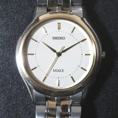 【美品】セイコー ドルチェ クォーツ【8J41-5000】【稼働品】メンズモデル SEIKO 保証付 セイコー ドルチェ 8J41-0A20 クオーツ メンズ