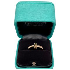 ティファニー TIFFANY&Co. リング・指輪 Tワン ダイヤモンド K18ピンクゴールド/ダイヤモンド レディース