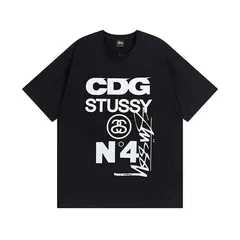 国内最安値黒サイズS stussy cdgロンtシャツCDG×STUSSY 40周年記念 トップス