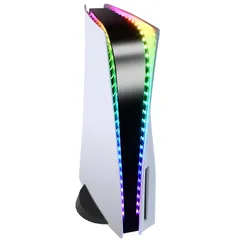 Auarte LEDライトストリップ PlayStation 5/PS5スリムディスク&デジタルエディションに対応 5050 RGB LEDライト 7色 358効果 DIYデコレーションアクセサリー PS5コンソール用LEDライト リモコン付き