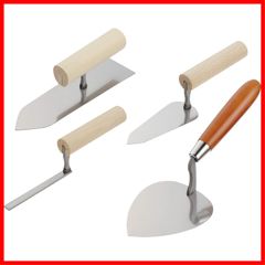 【人気商品】赤長(Akakanechou) 左官鏝 4点セット 狭い所やちょい塗りに最適なミニサイズセット