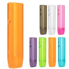 対応 one (クリアオレンジ) iluma 超軽量 超薄型 透明カバー PC製 分解デザイン 2パーツ式 上下 ストラップ付 イルマワン用のカバー iqosに適合するイルマiワン用のケース ケース HOREJIA