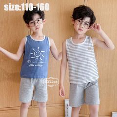 キッズ パジャマ 子供パジャマ 男の子 ノースリーブ 夏 ショートパンツ 薄手 上下セット ルームウェア 部屋着 セットアップ かわいい おし