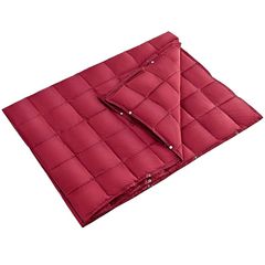 KingCamp ブランケット 超軽量 厚手 保温 防水 大判 200x144cm 冬用 膝掛け 連結可能 コンパクト 携帯便利 毛布 アウトドア キャンプ 車中泊 2枚合わせ 収納ポーチ付き 丸洗い