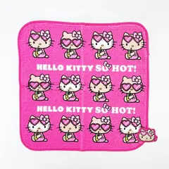 サンリオ ハローキティ 日焼け キティ 刺繍ハンドタオル ジュース ハンカチ Sanrio