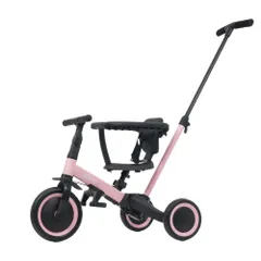 「10%割」三輪車 足けりバイク 一台4役 ベビーカー かじとり 手押し棒付  セーフティーガード付き 子供用三輪車 子供自転車 3輪 キッズ 幼児 自転車 バイク ペダル付き コントロールバー付き 乗用玩具  軽量 誕生日 1-5歳 組み立て簡単  