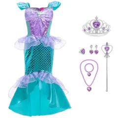 リトルマーメイド アリエル 子供 ドレス 衣装 豪華７点セット 100～140