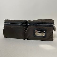 2510-299｜美品｜ドルガバ ボディバッグ ナイロン レザー ブラック