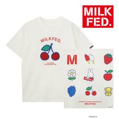 完売 ミルクフェド ミッフィー tシャツ Tシャツ ティシャツ MILKFED MIFFY ICON S/S TEE 103252011025 レディース ティーシャツ 白 ホワイト キャラクター ブランド うさぎ 兎 コラボ コラボレーション 丸首 半袖