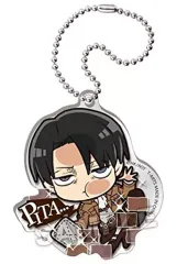 【中古】キーホルダー・マスコット(キャラクター) リヴァイ 「ぴた!でふぉめ 進撃の巨人 アクリルキーホルダー」