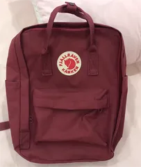 新品 FJALLRAVEN フェールラーベン リュックサック レザーつき　KANKEN リュック バックパック デイパック 16L ワインレッド