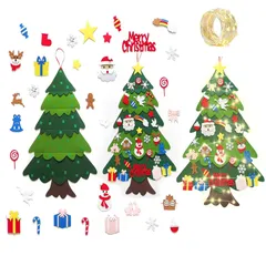 【在庫セール】手作り クリスマス飾り デコレーション クリスマス クリスマス クリスマス (32pcs) 玄関 飾り 飾り 壁掛け 壁掛け 部屋 クリスマス飾り物入りセット オーナメント フェルトクリスマスツリー