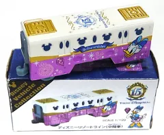 【中古】トミカ 1/199 ディズニーリゾートライン ディジー 中間車両 ディズニーシー15周年ver.(ホワイト×パープル) 「トミカ ディズニービークルコレクション」 東京ディズニーリゾート限定