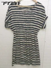 ◇ URBAN RESEARCH ボートネック フレアスリーブ 膝丈 ワンピース サイズFREE アイボリー ブラック レディース 【中古】 【1103230007258】