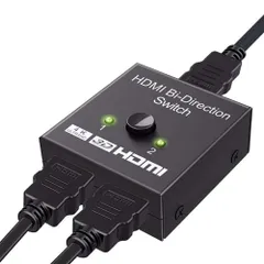 新品 HDMI分配器HDMI切替器双方向 hdmiセレクター 4K/3D/1080P対応1入力2出力/2入力1出力手動切替 PS3/PS4/Nintendo Switch/Xbox/DVDプレーヤーなど対応