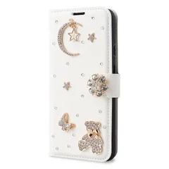 【特価商品】docomo カードスロット付 ドコモ ケース サムスン ギャラクシー ケース A53 SC-53C A53 専用 A53 お花スタンド 5g galaxy ラインストーンデコ SCG15 ケース 手帳型カバー 手 ケース PUレザー カバータッチ