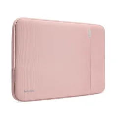 tomtoc 360°保護 パソコンケース 15インチ MacBook Air M3/M2 2024-2023/15インチ Surface Laptop 7対応 全方位耐衝撃 ノートPCケース スリーブ ラップトップインナーバッグ 軽量 撥水加工 ピンク