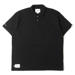 WTAPS ダブルタップス ポロシャツ サイズ:L 20SS ヘビーウェイト コットン オーバーサイズ 半袖ポロシャツ POLO SS 03 USA / SHIRT ブラック 黒 トップス カットソー USA製【メンズ】のサムネイル