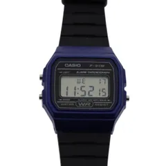 【美品・稼働品】CASIO カシオ F-91W デジタル腕時計 ブラック レトロモデル