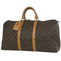 ルイ・ヴィトン Louis Vuitton キーポル 50 ハンドバッグ 旅行 出張 ビジネス ボストンバッグ モノグラム ブラウン M41426 レディース 【中古】