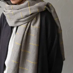 ストール｜【Sana Hastakala】ウールコットンレーカー手織りストール