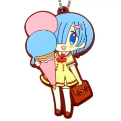 【中古】キーホルダー・マスコット(キャラクター) レム ラバーキーホルダー 「一番くじ Re：ゼロから始める異世界生活-あま～い春がきた!どれから食べる?-」 F賞