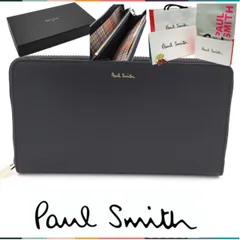 【国内正規品・新品】ポールスミス Paul Smith 長財布 ラウンドファスナー マルチストライプ レザー イタリア製 正規品 新品 ギフトプレゼント 送料無料 PS4104
