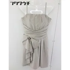 ◇ marie claire マリクレール ビジュー レースアップ キャミソール 膝丈 ワンピース サイズM グレージュ系 レディース  【1109010004073】のサムネイル