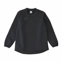ニューバランス キッズ 長袖ピステ 130-160cm 子供服 Newbalance BlackOutCollection ジュニア ストレッチ ウーブントップ サッカー フットサル 子ども用 プルオーバー ウィンドブレーカー トップス/ABT45270-BK