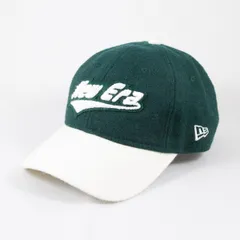 【ニューエラ正規品】ニューエラ 帽子 キャップ 9TWENTY Melton メルトン Cheer Logo ダークグリーン オフホワイトバイザー(商品番号：14307600)
