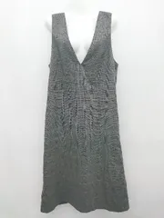 ◇ ROPE PICNIC グレンチェック 膝下丈 ジャンパー スカート サイズ38 グレー系 レディース P  【1406240019700】