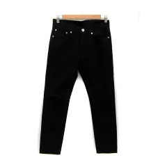 アバハウス ABAHOUSE チノパンツ スリムパンツ アンクル丈 無地 1 黒 ブラック /SY15のサムネイル
