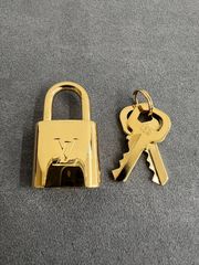 美品 ルイヴィトン 南京錠 パドロック カデナ 鍵 ゴールド
