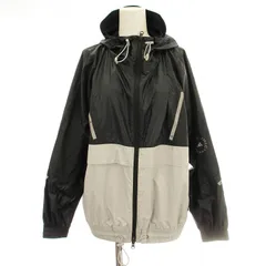 アディダス バイ ステラマッカートニー adidas by Stella McCartney マウンテンパーカー H62016 ナイロン ジャケット フード M グレー 黒 /☆G
