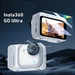 Insta360 GO Ultra /GO 3 /GO 3S対応機種選択 レンズ、スクリーン フィルムセット カメラレンズ保護フィルム スクラッチ防止 キズ、割れ防止 レンズプロテクター、硬度9H、HD強化ガラス アクションカメラアクセサリー