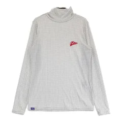 サイズ：M FILA GOLF フィラゴルフ  ハイネック 長袖Tシャツ 千鳥柄 グレー系 [240101542699] ゴルフウェア レディース ストスト