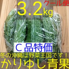 〈Ｃ品特価〉沖縄県産 ゴーヤＣ品 約3.2kg【クール便】2/11