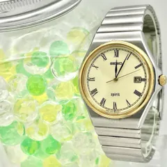 【新品電池】 SEIKO セイコー SPIRIT スピリット メンズ 腕時計 ローマン デイト 5P32-6830 純正ベルト