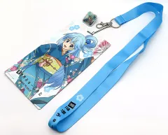 【中古】雑貨 [単品] アクア チケットホルダー＆ピンズセット 「この素晴らしい世界に祝福を!」 異世界みゅーじあむ in EJアニメミュージアム 限定グッズ付きチケット 同梱特典