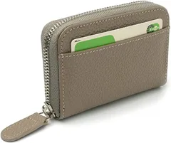 FRIGUS カードケース メンズ レディース 磁気防止 クレジットカードケース 本革 財布 スキミング防止 カード入れ 大容量 レザー じゃばら( ベージュ)