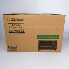 【中古未使用品】象印 オーブントースター 2枚焼き マットブラック 2024年製 EQ-AH22-BZ〇YR-53676〇