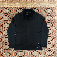 ナイキゴルフ スウッシュ ブラック フリースジャケット レディース Mサイズ