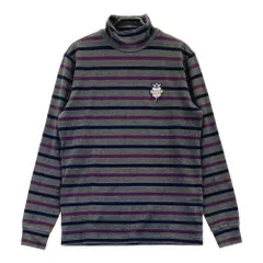 サイズ：S BEAMS GOLF ビームスゴルフ  ハイネック 長袖Tシャツ ボーダー柄 グレー系 [240101519026] ゴルフウェア メンズ ストスト