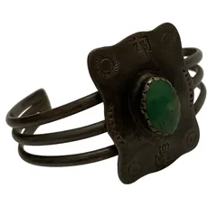 インディアンジュエリー Indian jewellery M刻印 ナバホ サンダーバード ターコイズ 太陽 メンズジュエリー・アクセサリー バングル 201goods-592 VB