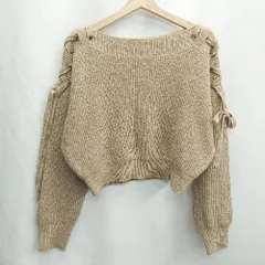 ◇ ⊇ RESEXXY リゼクシー 長袖 ニット セーター サイズF ブラウン系 レディース E  【1502060030908】