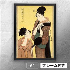 喜多川歌麿 「婦人相学十躰＿浮気之相」 浮世絵ポスター A4