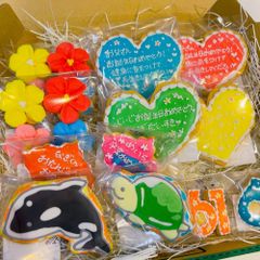 アイシングクッキー　海の生き物　メッセージ入り